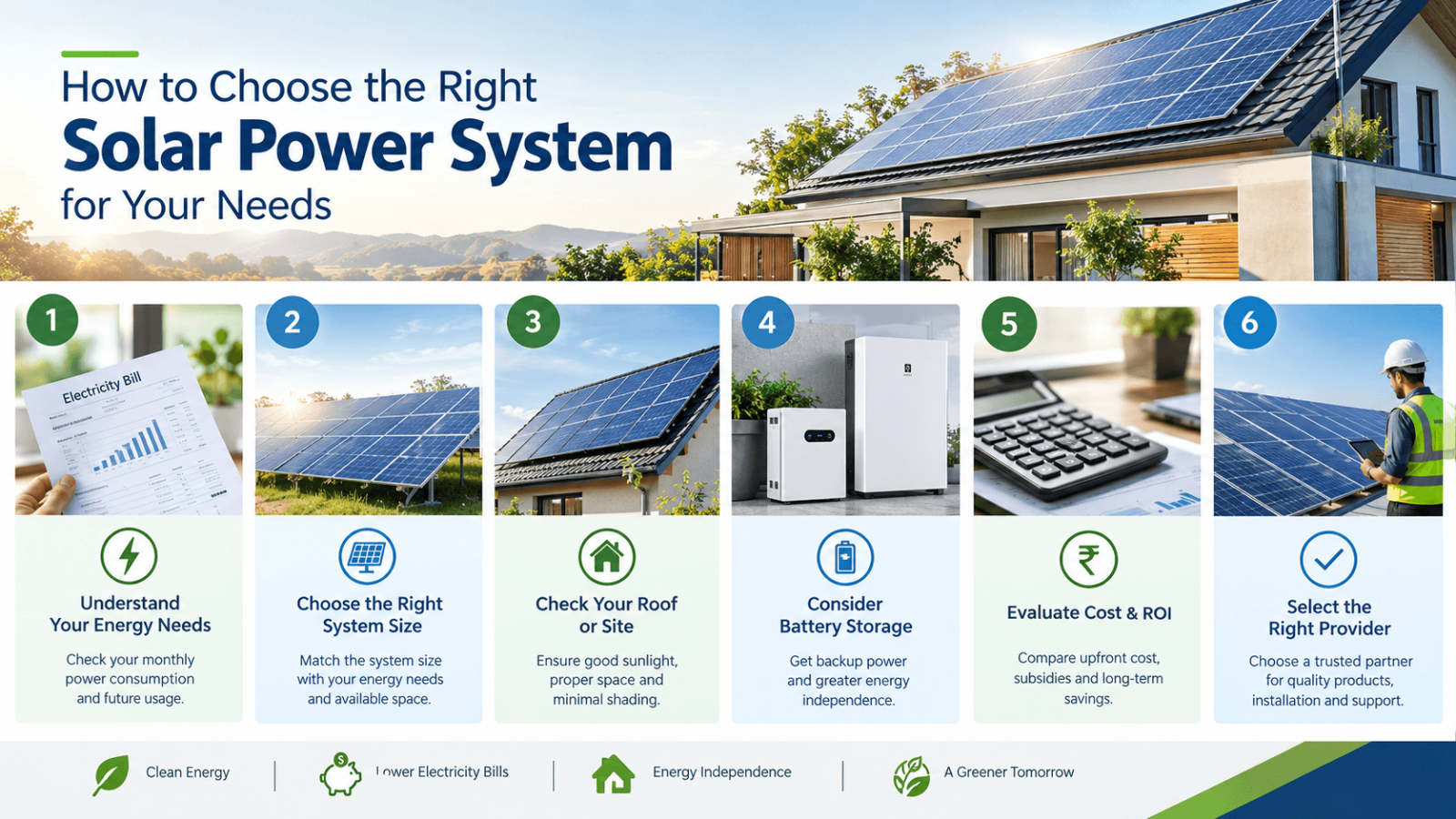 How to Choose the Right Solar Power System for Your Needs