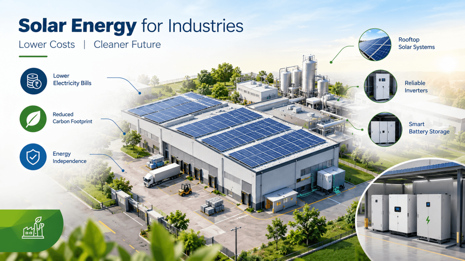 Solar Energy for Industries: Reducing Electricity Costs and Carbon Emissions